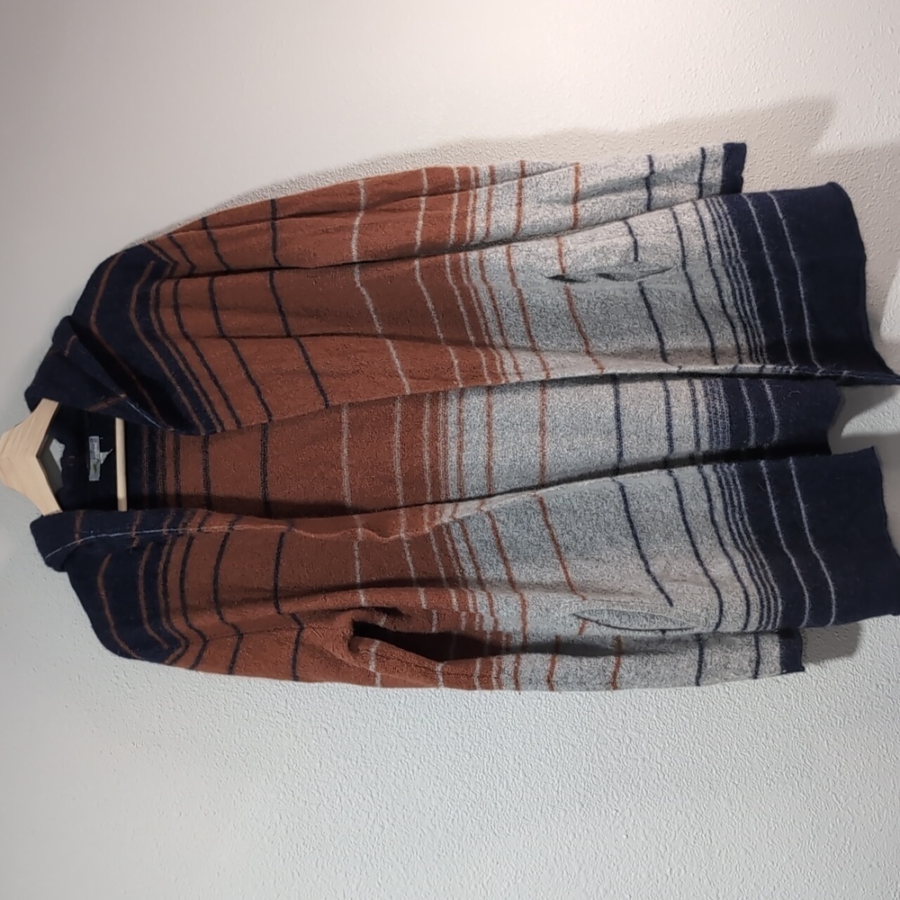 Horny Toad Striped heartfelt hooded sweater